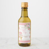 Sie wurde mit einem eigenen MINI (Stripe) versehen Weinetikett (Vorderseite)