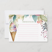 Sie wurde mit einer Brautparty-Rezept-Karte ausgez (Rückseite)