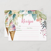 Sie wurde mit einer Brautparty-Rezept-Karte ausgez (Vorne/Hinten)