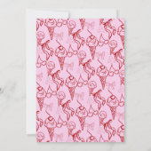 Sie wurde mit einer scharfen Grenzskizze überzogen Einladung (Rückseite)