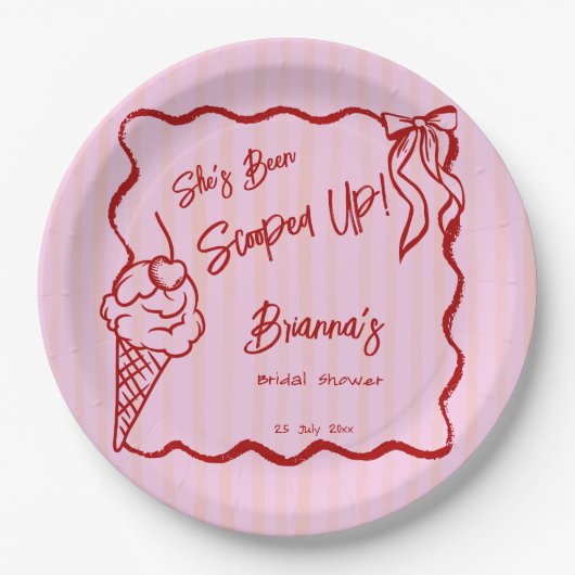 Sie wurde mit einer scharfen Grenzskizze überzogen Pappteller (Vorderseite)