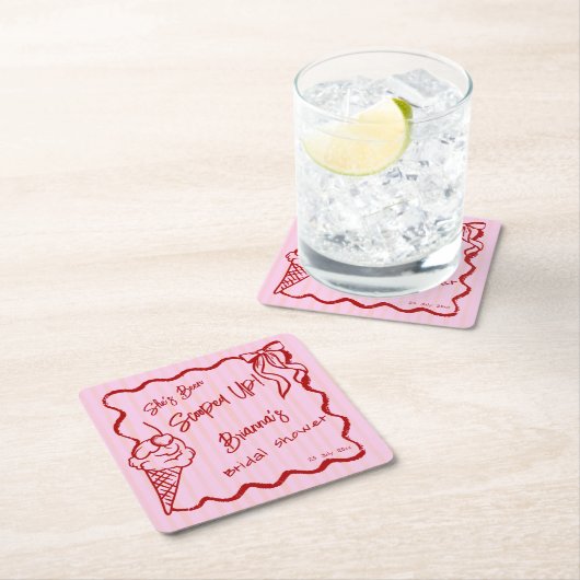 Sie wurde mit einer scharfen Grenzskizze überzogen Rechteckiger Pappuntersetzer (Vor Ort)