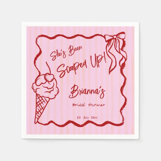 Sie wurde mit einer scharfen Grenzskizze überzogen Serviette (Vorderseite)