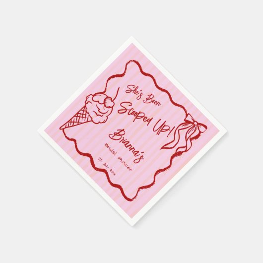 Sie wurde mit einer scharfen Grenzskizze überzogen Serviette (Ecke)