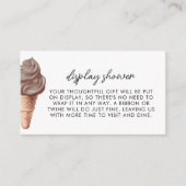 Sie wurde mit einer Schokoladendusche überzogen Begleitkarte (Vorderseite)