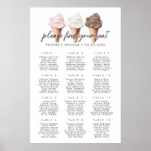 Sie wurde mit einer Sitzkarte für das Brautparty a Poster (Vorne)