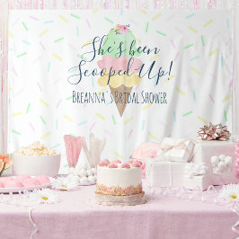 Sie wurde mit Eiscreme-Background-Tapestry verzier Wandteppich