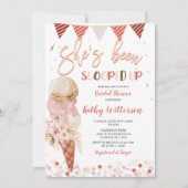 Sie wurde mit Eiscreme-Brautparty aufgekocht Einladung (Vorderseite)