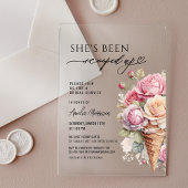 Sie wurde mit Eiscreme-Brautparty vergossen Acryleinladungen