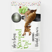 Sie wurde mit Eiscreme-Brautparty vergossen Banner (Vertikal)