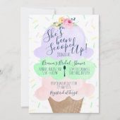 Sie wurde mit Eiscreme-Brautparty vergossen Einladung (Vorderseite)