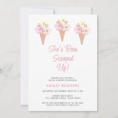 Sie wurde mit Eiscreme-Brautparty vergossen Einladung (Vorderseite)