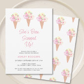 Sie wurde mit Eiscreme-Brautparty vergossen Einladung