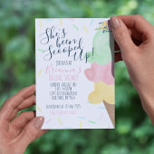 Sie wurde mit Eiscreme-Brautparty vergossen Einladung