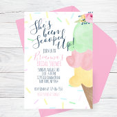 Sie wurde mit Eiscreme-Brautparty vergossen Einladung