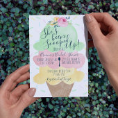 Sie wurde mit Eiscreme-Brautparty vergossen Einladung