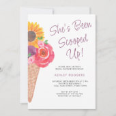 Sie wurde mit Eiscreme-Brautparty vergossen Einladung (Vorderseite)