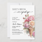 Sie wurde mit Eiscreme-Brautparty vergossen Einladung (Vorderseite)