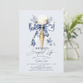 Sie wurde mit Eiscreme-Brautparty vergossen Einladung (Stehend Vorderseite)