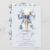 Sie wurde mit Eiscreme-Brautparty vergossen Einladung (Vorne/Hinten)