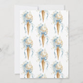 Sie wurde mit Eiscreme-Brautparty vergossen Einladung (Rückseite)