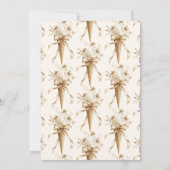 Sie wurde mit Eiscreme-Brautparty vergossen Einladung (Rückseite)