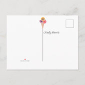 Sie wurde mit Eiscreme-Brautparty vergossen Einladungspostkarte (Rückseite)