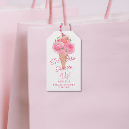 Sie wurde mit Eiscreme-Brautparty vergossen Geschenkanhänger