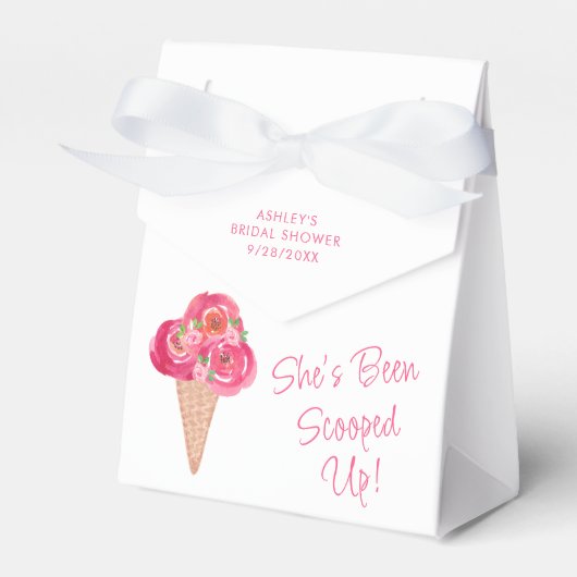 Sie wurde mit Eiscreme-Brautparty vergossen Geschenkschachtel (Vorderseite)