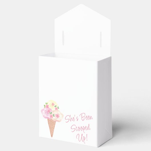 Sie wurde mit Eiscreme-Brautparty vergossen Geschenkschachtel (Geöffnet)