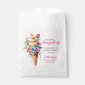 Sie wurde mit Eiscreme-Brautparty vergossen Geschenktütchen (Vorderseite)