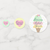 Sie wurde mit Eiscreme-Brautparty vergossen Konfetti (Vorderseiten)