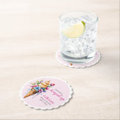 Sie wurde mit Eiscreme-Brautparty vergossen Untersetzer (Vor Ort)