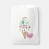 Sie wurde mit Eiscreme-Gefälligkeitsflaggen vergos Geschenktütchen (Vorderseite)