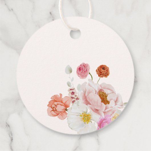 Sie wurde mit Eiscreme-Seife-Brautparty aufgezogen Geschenkanhänger (Rückseite)