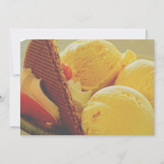 Sie wurde mit Eiscreme-Waffel-Brautparty beschimpf Einladung (Rückseite)