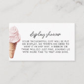 Sie wurde mit Erdbeerdusche aufgerollt Begleitkarte (Vorderseite)