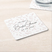 Sie wurde mit Erdbeerdusche-Untersetzer versenkt Rechteckiger Pappuntersetzer (angewinkelt)