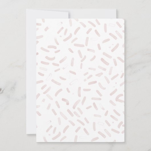 Sie wurde mit Erdbeeren-Brautparty versenkt Einladung (Rückseite)