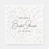 Sie wurde mit Erdbeeren-Brautparty versenkt Serviette (Vorderseite)