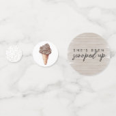 Sie wurde mit Schokolade-Brautparty aufgezogen Konfetti (Vorderseiten)