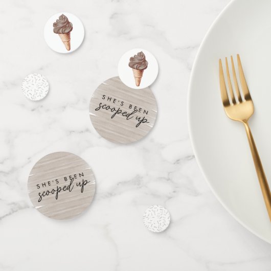 Sie wurde mit Schokolade-Brautparty aufgezogen Konfetti (Gruppe)