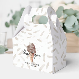 Sie wurde mit Schokoladenduschkabine aufgerissen Geschenkschachtel