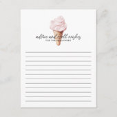 Sie wurde mit Strawberry Bride Advice Card ausgeze Begleitkarte (Vorderseite)