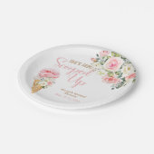 Sie wurde mit Tellern für kundenspezifische Papier Pappteller (Schrägansicht)