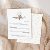 Sie wurde mit Vanilla Bridal Advice Card ausgezeic Begleitkarte