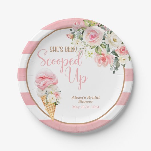 Sie wurde nach Maß aufgezogen Pappteller (Vorderseite)