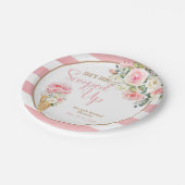 Sie wurde nach Maß aufgezogen Pappteller (Schrägansicht)