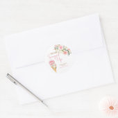 Sie wurde nach Maß aufgezogen Runder Aufkleber (Umschlag)