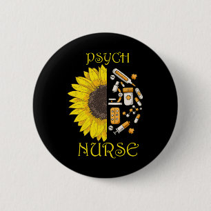 Sie wurde Psychologin Psychiatrische Krankenpflege Button